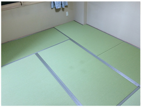 目積表の畳に表替え後の和室