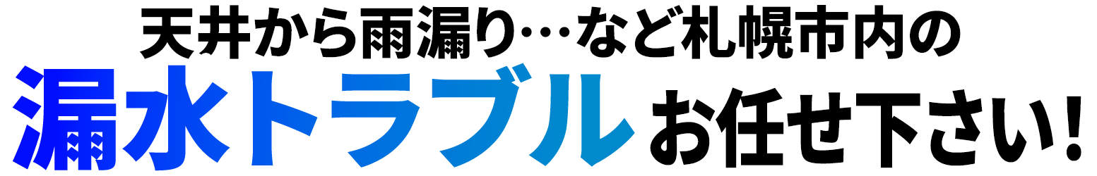 天井から雨漏りなどの急なトラブル、お任せください！
