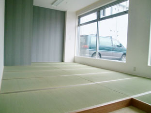 休憩室を畳に　新畳製作（札幌市西区）