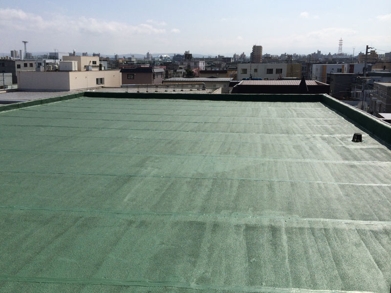 屋上防水・凍結防止工事完了