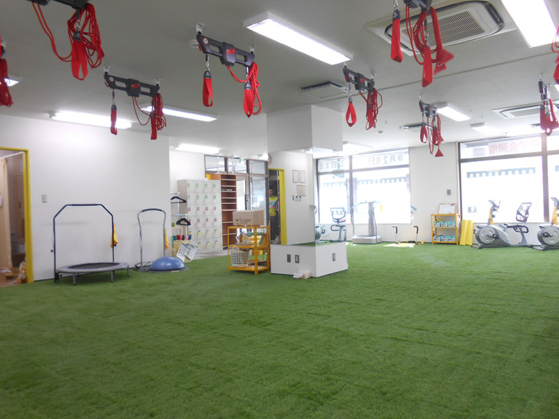 人工芝の健康運動教室
