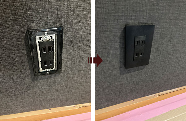 防音仕様のコンセント