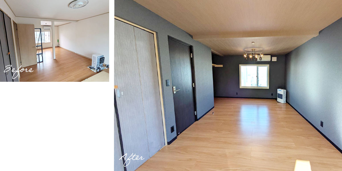 防音室施工前後