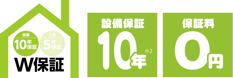 設備保証10年マーク