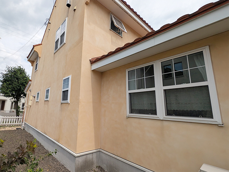 外壁部分補修施工後