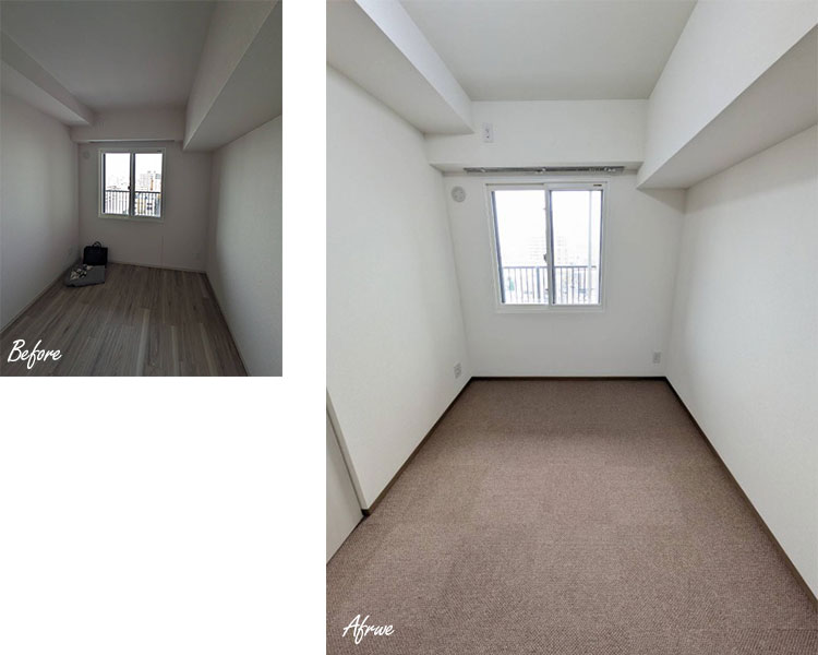 防音工事施工前後の様子①