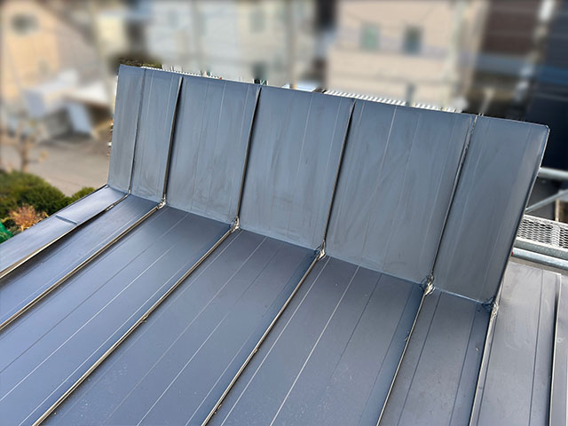 雪庇止め施工完了