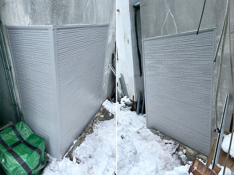 外壁部分補修後の様子