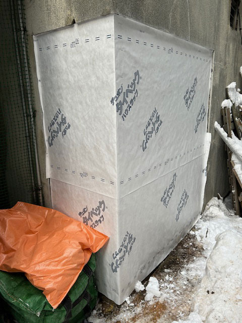 透湿・防水シート施工後